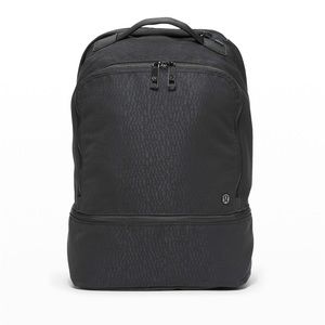 Lululemon 17L City Adventurer Backpack in Black Stacked Jacquard Midnight